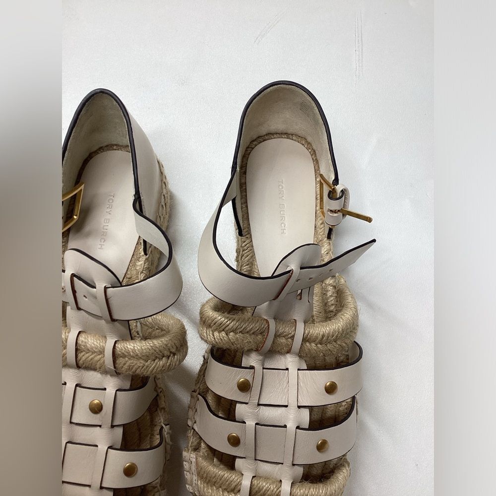 Tory Burch Fisherman Platform‎ Espadrille Sandal Size 10.5 - Picture 7 of 16